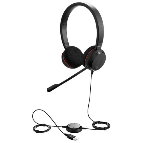 Jabra ENC060 Wired USB Headset Black Noise Cancelling Mic PC