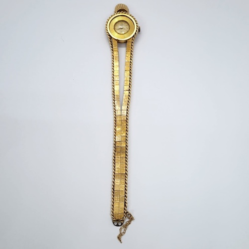 Carlto 17 Jewel 14k Gold Ladies Bracelet Vintage Watch Circa 1940s 1960s