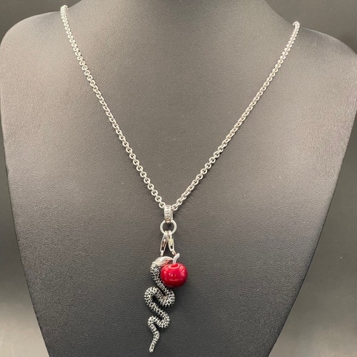 Ladies 925 Sterling Silver Belcher Link Thomas Sabo Necklace