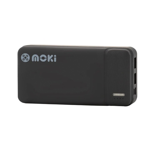 Moki Portable Travel Power Bank USB-C USB-A Compact Black 20000mAh ACC-MPB20X