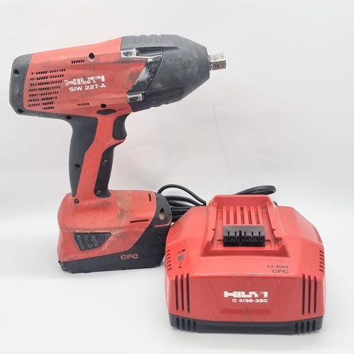 Hilti SIW 22T-A Cordless Impact Wrench Kit with 5.2Ah Battery and Charger
