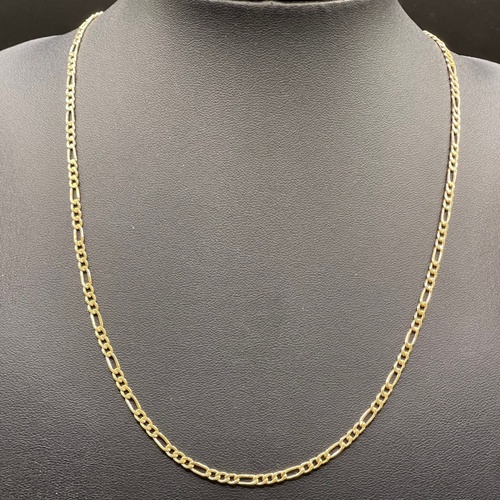 Unisex 9ct Yellow Gold Figaro Link Necklace