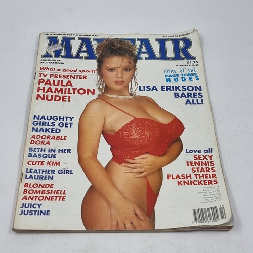 Mayfair Magazine Vol 26 No 10 1991 Paula Hamilton Lisa Erikson Rourke