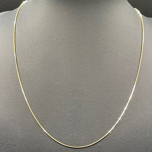 Ladies 9ct Yellow Gold Snake Link Necklace