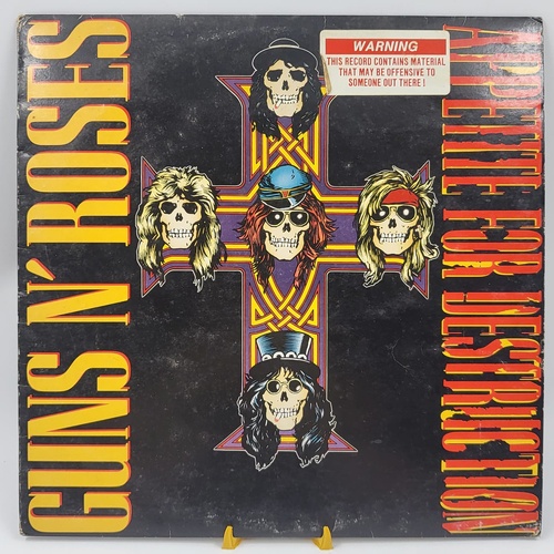 Guns N' Roses Appetite for Destruction 1987 AU Vinyl LP Geffen 24148-1