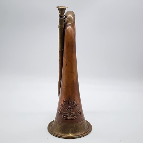 Australian Commonwealth Military Forces Brass and Copper Vintage Bugle