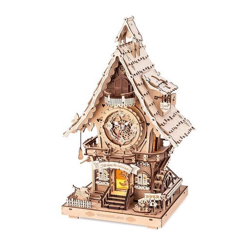 Robotime ROKR LC901 Cuckoo Clock 3D Wooden Puzzle DIY Kit 435pcs Chime