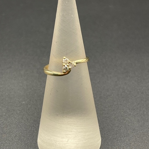 Ladies 9ct Yellow Gold Dante Natural Diamond Ring
