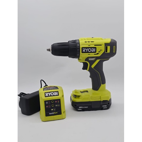Ryobi 18V ONE+ Drill Driver Starter Kit with 1.5Ah Battery and Charger R18DD215