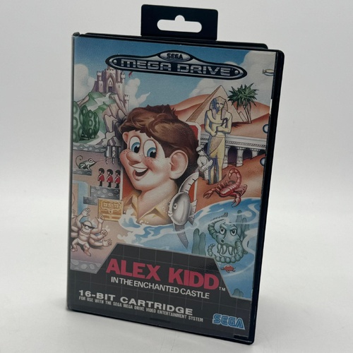 Sega Mega Drive Alex Kidd Enchanted Castle Retro Video Game Cartridge