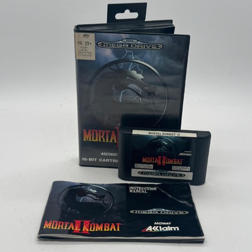 Mortal Kombat II SEGA Mega Drive Cartridge Classic Arcade Fighting Game
