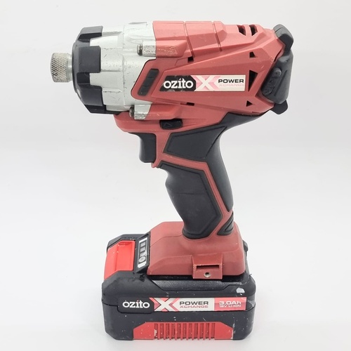 Ozito PXC PXIDS-300 18V Cordless Impact Driver with 3.0Ah Battery