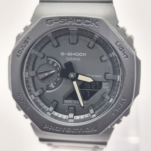 Casio G-Shock GA-2100-1A1 Black Carbon Core Guard Mens Watch 200M