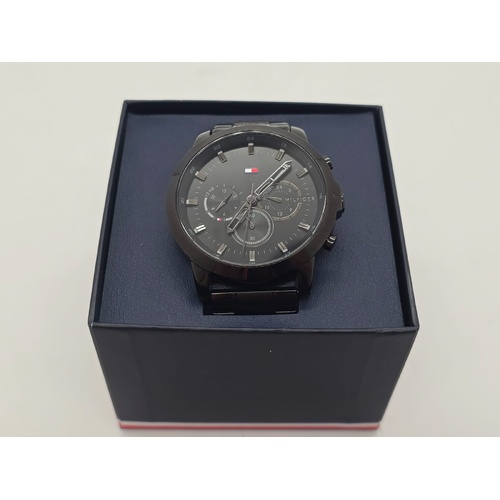 Tommy Hilfiger TH.410.1.34.2969 Mens Chronograph Black Dial Steel Watch