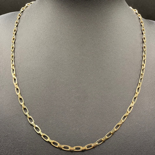 Unisex 14ct Yellow Gold Fancy Link Necklace