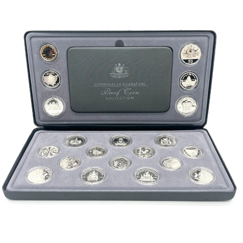 Royal Australian Mint 2001 Centenary Of Federation 20 Coin Proof Set