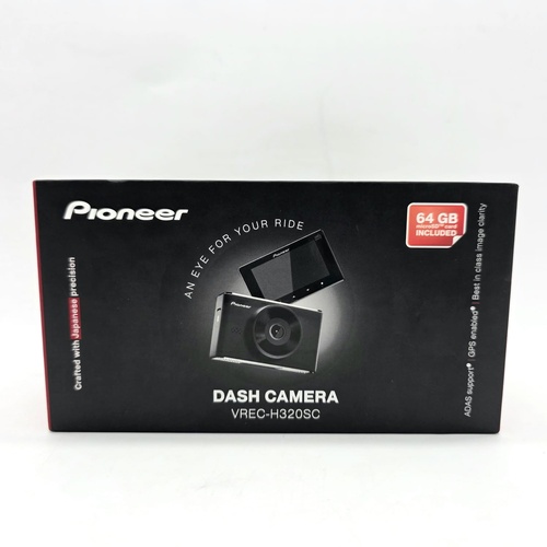 Pioneer VREC-H320SC Dash Cam FHD GPS ADAS HDR 64GB MicroSD Included