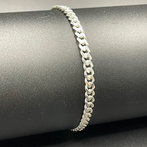 Mens 925 Sterling Silver Curb Link Bracelet