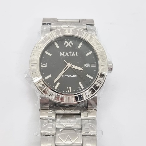 MATAI Malaga Automatic Watch Limited Edition Black Dial Stainless Steel Band