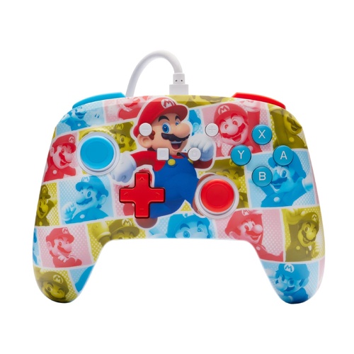 PowerA Enhanced Mario Hero Reel Wired Controller for Nintendo Switch