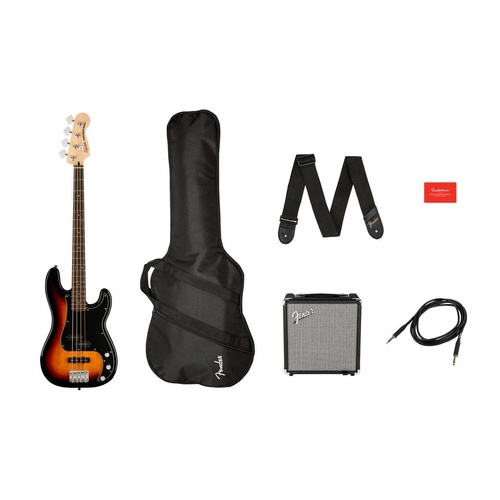 Squier by Fender Affinity Series Precision Bass PJ Pack with Rumble 15 Amp