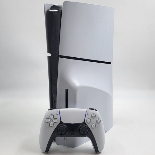 Sony PlayStation 5 Slim Disc Edition 1TB Console CFI-2002 White with Controller