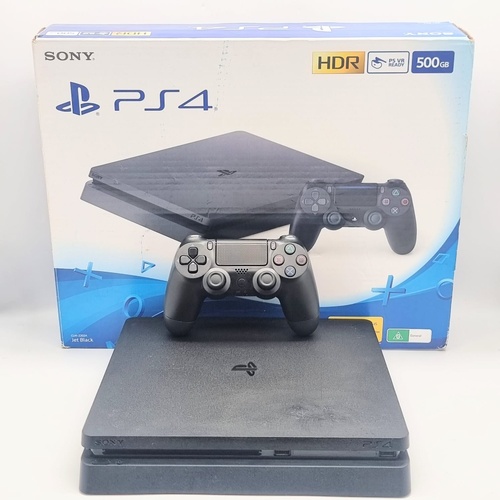 Sony PlayStation 4 Slim 500GB Console CUH-2202A with Controller and Leads