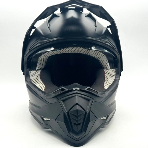 O'Neal Sierra II Motocross Helmet Black Size XS 54cm with Dust Cover