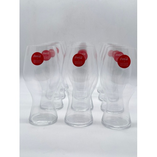 Coca Cola Riedel Crystal Glasses 12pcs Boxed Set Premium Drinkware