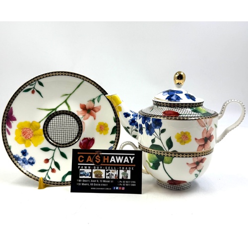 Maxwell & Williams Teas & Cs Contessa Tea For One Tea Set Porcelain Floral