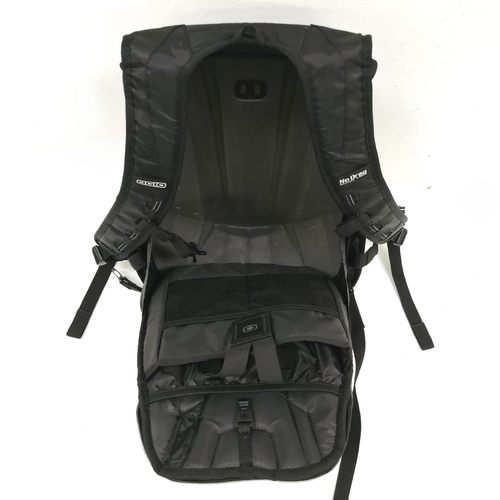 Ogio No Drag Mach 1 Stealth Black Motorcycle Riding Backpack