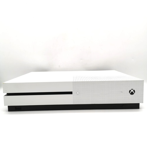 Microsoft Xbox One S 1TB Game Console White 1681 with Controller and Leads