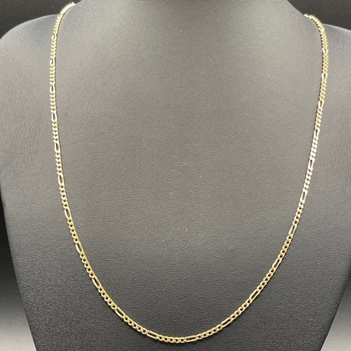 Unisex 14ct Yellow Gold Figaro Link Necklace