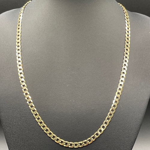 Unisex 9ct Yellow Gold Curb Link Necklace