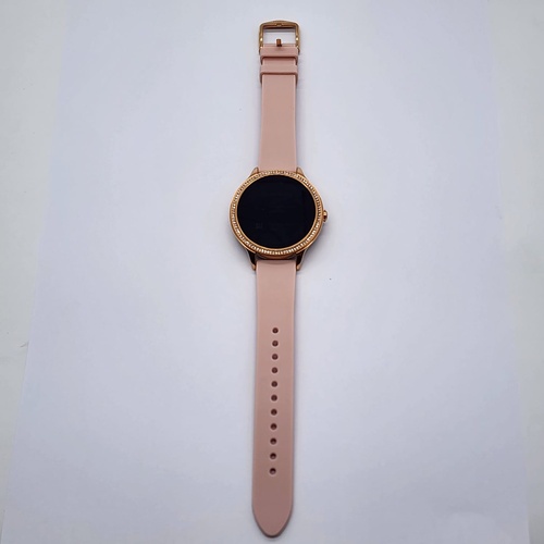 Fossil Gen 5E 42mm DW11F1 Smartwatch Blush Pink Silicone Rose Gold Case Wear OS
