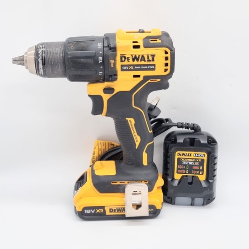 DeWalt DCD709 TY2 18V Compact Hammer Drill 13mm with 2.0Ah Battery and Charger