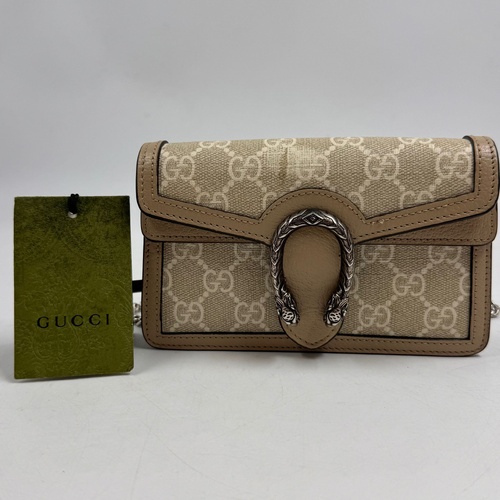 Gucci 476432 Dionysus GG Supreme Super Mini Ladies Bag