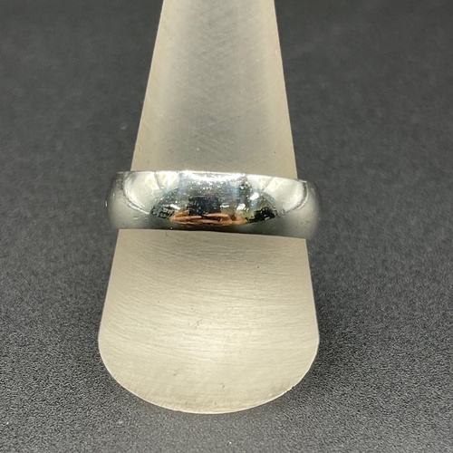 Mens 925 Sterling Silver Plain Band Ring