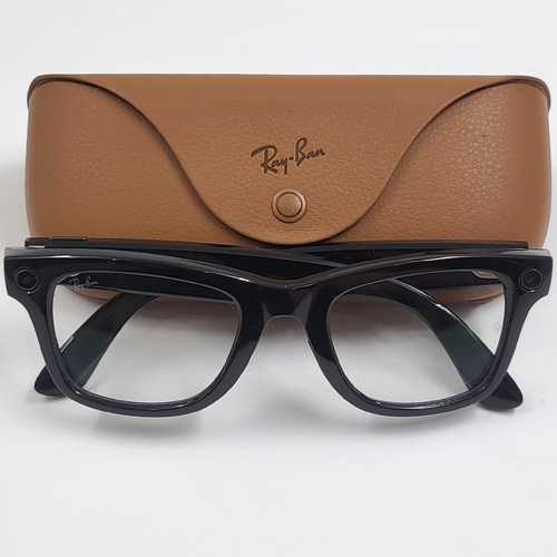 Ray-Ban Meta Wayfarer AI Smart Glasses RW4006 Gen 1 Black Frame Clear Lenses