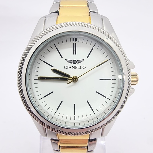 Gianello Flute GNL7909TTYG Two Tone 38mm Bracelet Mens Watch Italian Design