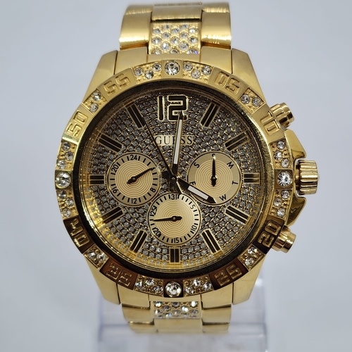 Guess GW0796G2 Majestic in Gold Tone 48mm Multifunction Mens Watch