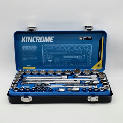Kincrome K28011 3/8 Drive 39 Piece Socket Set Metric and Imperial