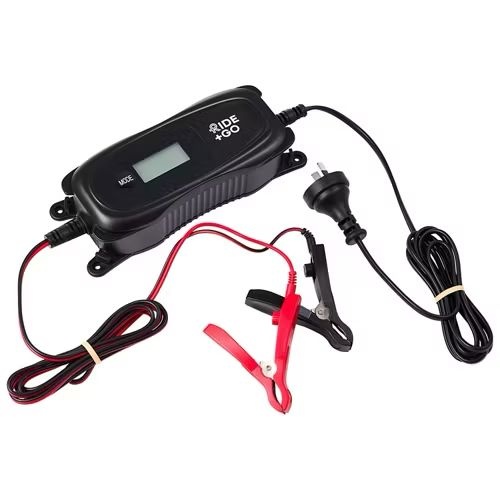 Ride+Go 6V 12V Car Motorcycle Battery Charger LCD Display AGM Gel Lead