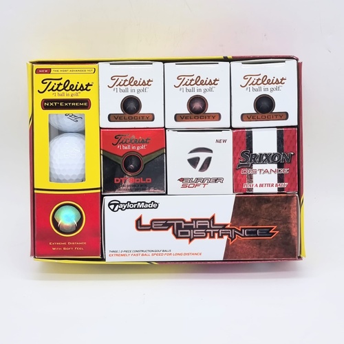 Assorted Branded Golf Balls TaylorMade Titleist Srixon Mixed Lot