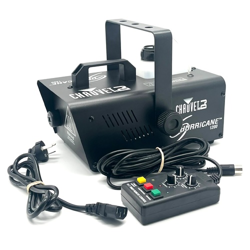 Chauvet DJ Hurricane 1200 1180W Portable Fog Machine with Remote and Power Cable