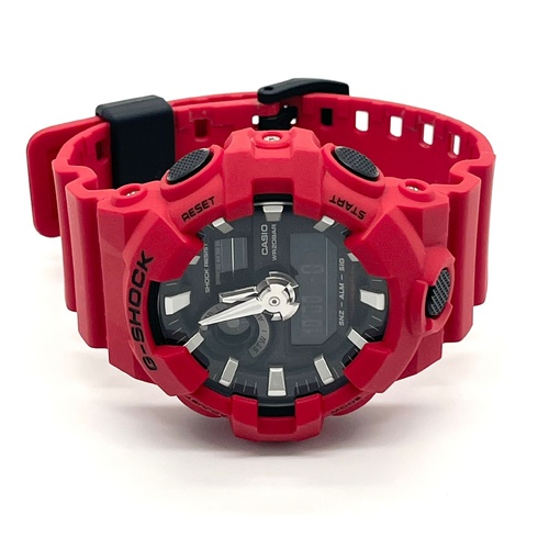 Casio G-Shock GA-700-4ADR Red Analog Digital Resin Strap Watch For Men