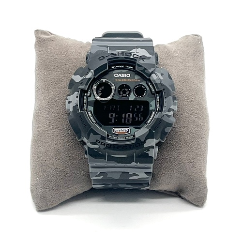 Casio G-Shock GD-120CM Mens Digital Watch Grey Woodland Camouflage Streetwear