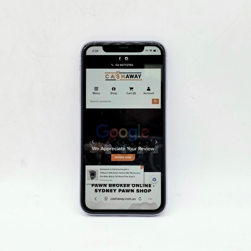 Apple iPhone 11 64GB MWLX2X/A Purple Unlocked Smartphone 6.1 Inch Display