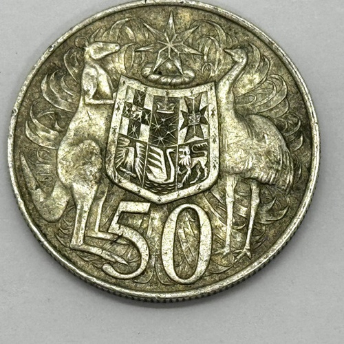 Royal Australian Mint 1966 50 Cent Elizabeth II Coin