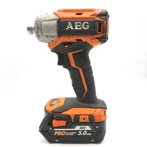 AEG BSS18BLC 18V Cordless Brushless Impact Driver with 5.0Ah Battery